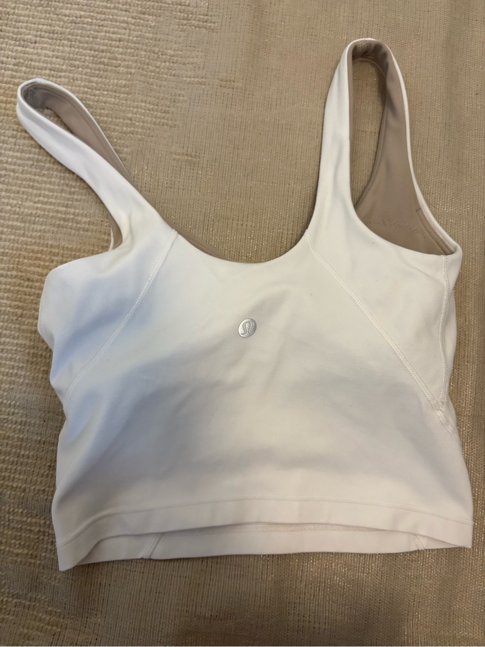 lululemon athletica Cream Scoop Neck Tank - Picture 2 of 2